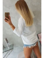 Blúzka s potlačou Star Style biela