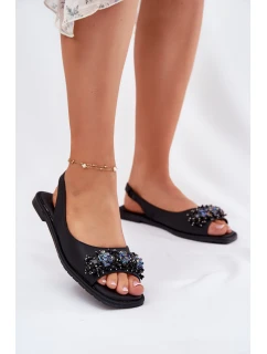 Dámské Ploché Sandály S Černé model 21698325 - S.Barski