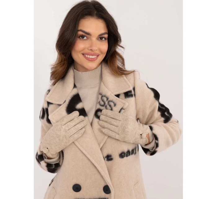 Rukavice AT RK model 20519148 béžové - FPrice