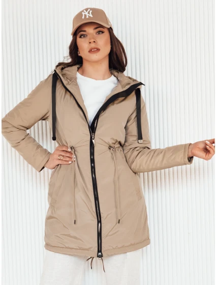 Dámská přechodná bunda parka beige Dstreet model 21974812 - FashionStreet