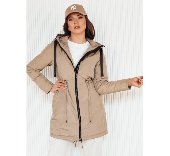Dámská přechodná bunda parka beige Dstreet model 21974812 - FashionStreet