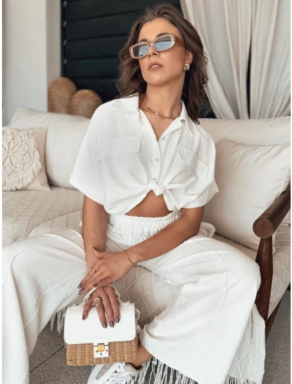 Dámská košile bílá model 21977025 - Dstreet Dámská košile bílá model 21977025 - Dstreet