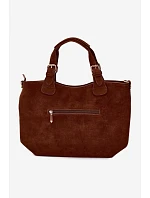 Kožená kabelka z imitace semiše Camel model 22111652 - Flora&Co