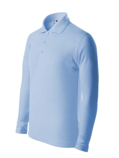 Detská polokošeľa Pique Polo LS sky blue