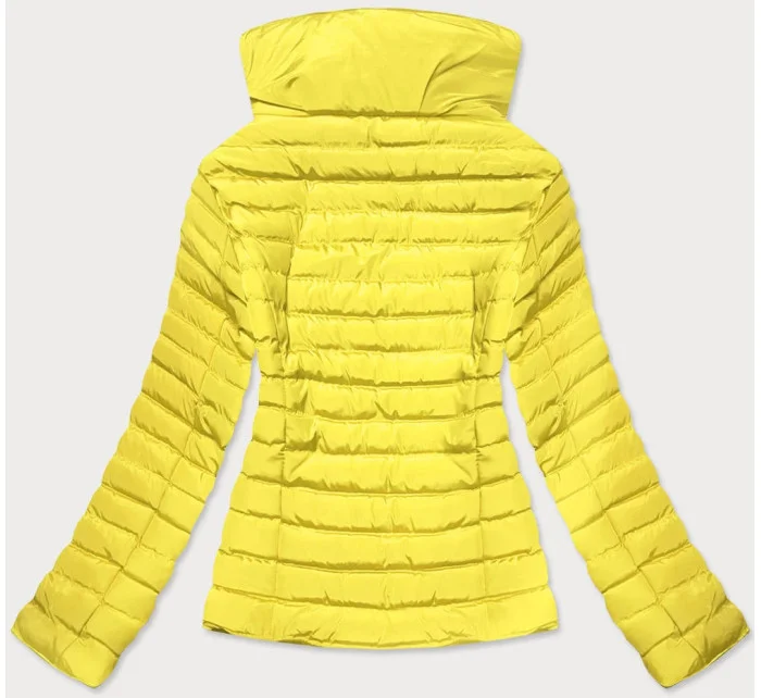 Przejściowa pikowana kurtka damska żółta (23063-3)