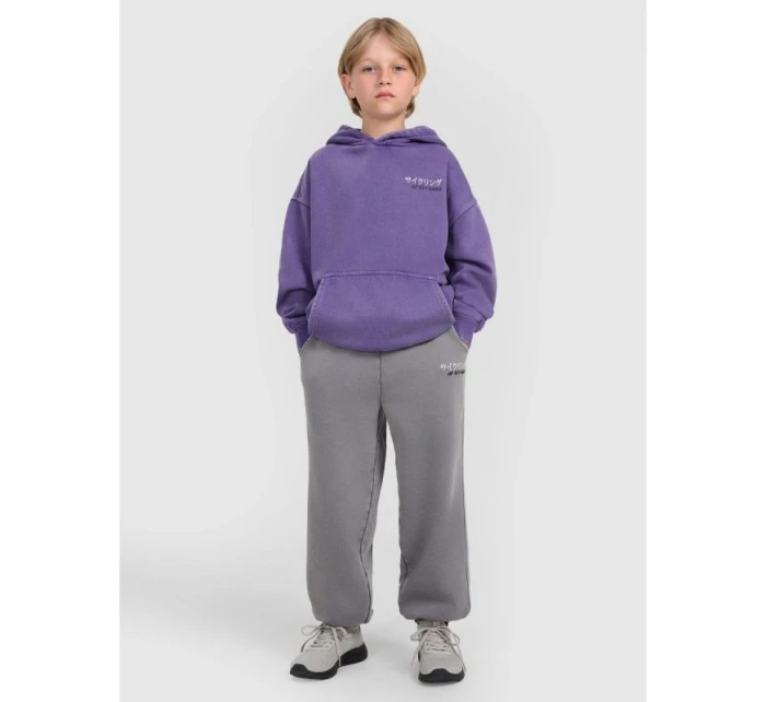 Chlapecká mikina s kapucí model 21816992 - 4F Chlapecká mikina s kapucí model 21816992 - 4F