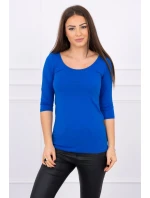 Nevädza blúzka s okrúhlym výstrihom