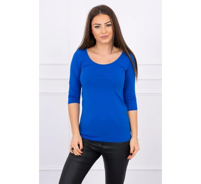 Nevädza blúzka s okrúhlym výstrihom