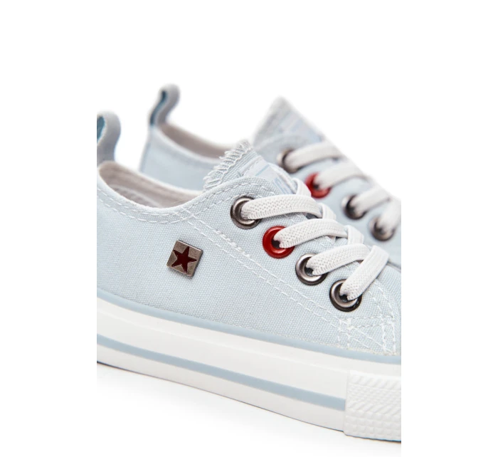 Dziecięce Klasyczne Niskie Trampki BIG STAR HH374094 Niebieskie Dziecięce Klasyczne Niskie Trampki BIG STAR HH374094 Niebieskie