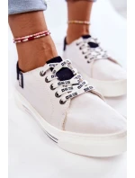 Dámské tenisky Memory Foam System Big Star model 21599563 Bíle - Big Star Shoes