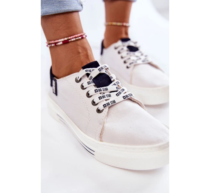 Dámské tenisky Memory Foam System Big Star model 21599563 Bíle - Big Star Shoes