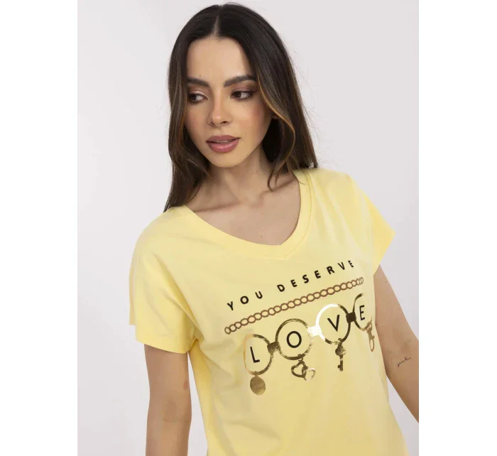 T shirt CLM TS model 21094424 żółty - FPrice