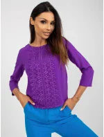 Dámska blúzka LK BZ 506521.90 tmavo fialová - Lakerta