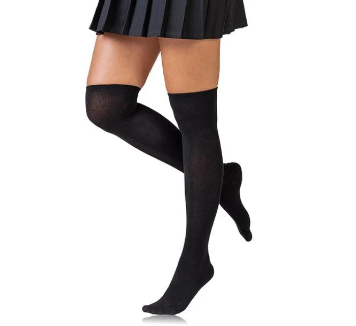 Dámske podkolienky OVERKNEE Black - BELLINDA Dámske podkolienky OVERKNEE Black - BELLINDA