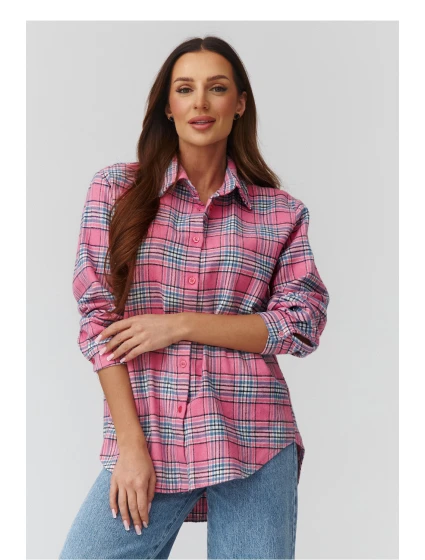 Košeľa s dlhým rukávom model 224091 Makadamia