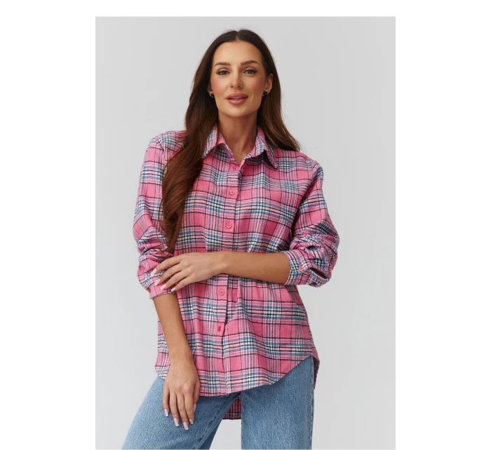 Košeľa s dlhým rukávom model 224091 Makadamia