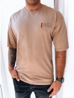 Pánske tričko s potlačou cappuccina FashionStreet RX5303