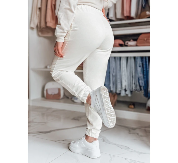 Dámské tepláky SWAN ecru Dstreet model 21976270 - FashionStreet Dámské tepláky SWAN ecru Dstreet model 21976270 - FashionStreet