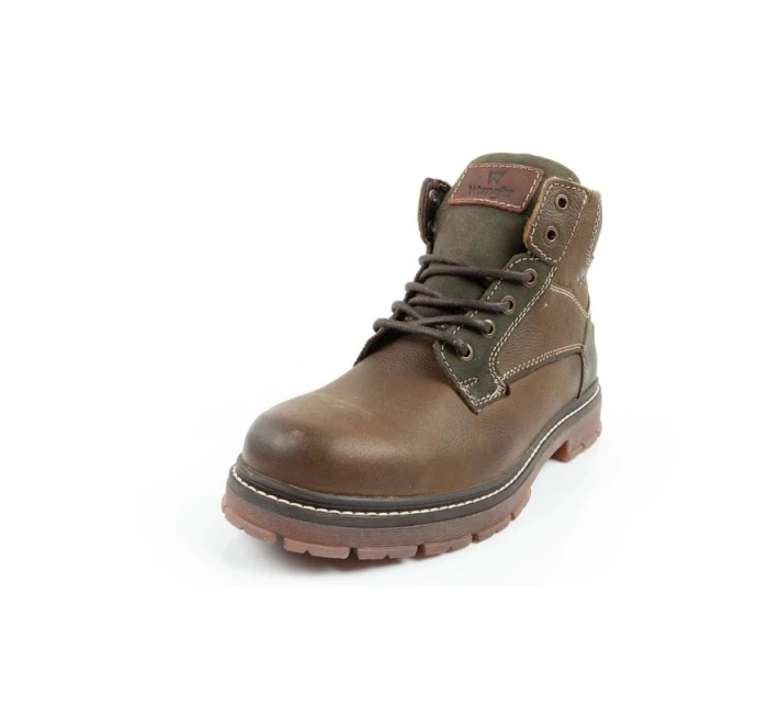 Mid pánské boty boots smart leather green brown model 21420822 - Wrangler