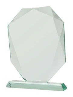 Sklenená trofej s matným podstavcom