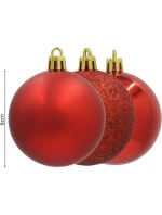 DEKORATÍVNE PLASTOVÉ OZDOBY 12KS 60MM ČERVENÉ DEKORATÍVNE PLASTOVÉ OZDOBY 12KS 60MM ČERVENÉ