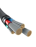 Baseus Nezlomiteľný kábel USB-IP 2,4A 1 m (čierny)