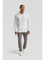 Fruit of the Loom Lightweight Hooded Sweat Pánska mikina s kapucňou a raglánovými rukávmi 16.2140 heather grey
