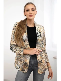 Bavlnená bunda s farebnou potlačou ťavy