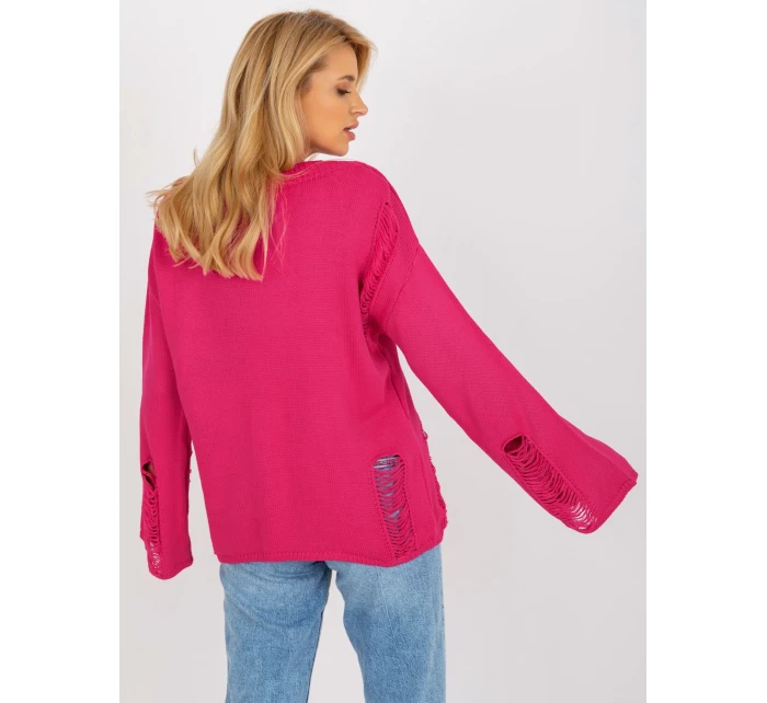 Dámský svetr BA SW fuchsiová model 18178463 - FPrice Dámský svetr BA SW fuchsiová model 18178463 - FPrice