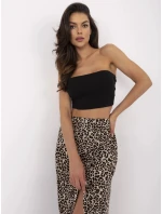 Spódnica model 21116910 brązowy - FPrice Spódnica model 21116910 brązowy - FPrice