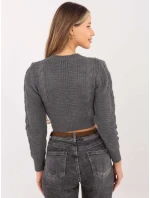 Dámský svetr LC SW model 15826246 tmavě šedý - FPrice Dámský svetr LC SW model 15826246 tmavě šedý - FPrice