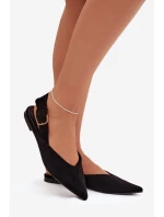 Dámske baleríny s prackou Tanelia - čierne