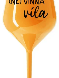 (UN)WINE WINE - oranžový nerozbitný pohár na víno 470 ml