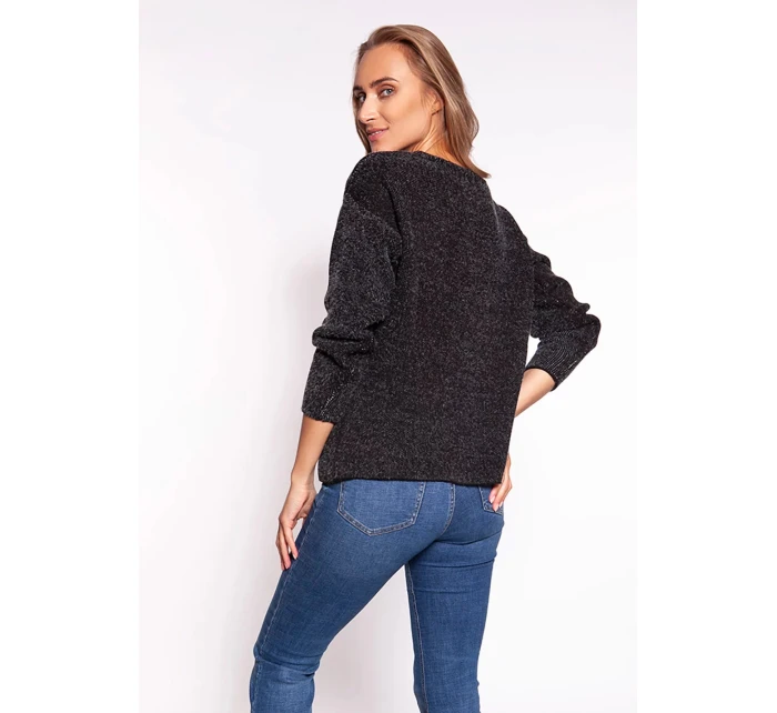 Dámský svetr model 18841549 černý MKM - MKM design
