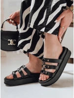 Dámske žabky na platforme PLATOFI black FashionStreet ZY0879