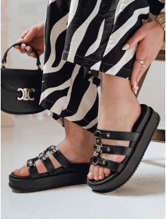Dámske žabky na platforme PLATOFI black FashionStreet ZY0879