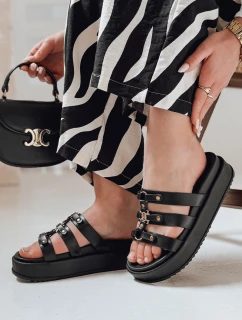 Dámske žabky na platforme PLATOFI black FashionStreet ZY0879