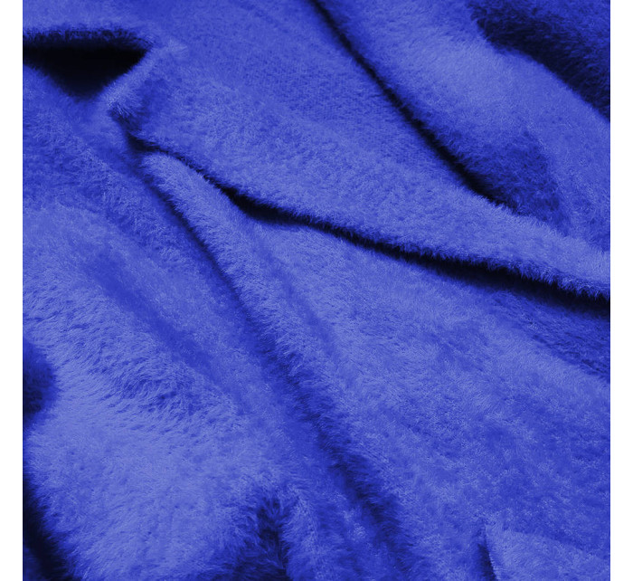Dlhý vlnený prehoz cez oblečenie v nevädzovej farbe typu "Alpaka" (7108)