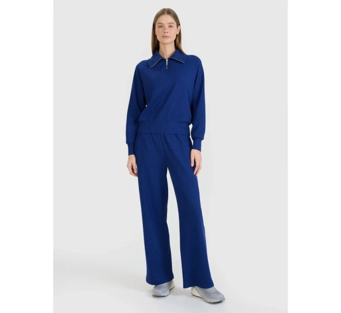 Dámské kalhoty oversize se širokými nohavicemi model 21436723 dámské - 4F Dámské kalhoty oversize se širokými nohavicemi model 21436723 dámské - 4F