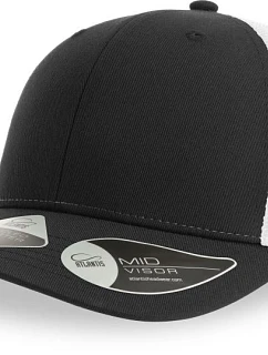 Atlantis Headwear Bryce 6-panelová truckerová čiapka 33.0102 čierna/biela