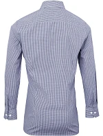 PR 220 Popelínová kostkovaná košile s dl. rukávem model 22476882 navy/white - Premier PR 220 Popelínová kostkovaná košile s dl. rukávem model 22476882 navy/white - Premier