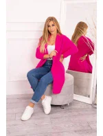 Svetr s netopýřími rukávy růžový model 18978875 - K-Fashion