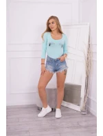 model 18746490 body s potiskem pistole mint - K-Fashion