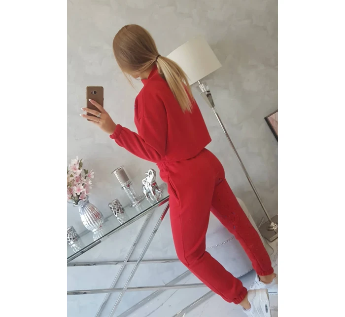 Izolovaná sada s farebnou potlačou červená Izolovaná sada s farebnou potlačou červená