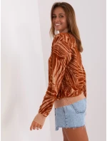 Sweter AT SW model 18895479 jasny brązowy - FPrice Sweter AT SW model 18895479 jasny brązowy - FPrice