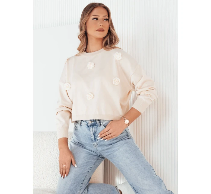 dámský svetr béžový model 21972972 - Dstreet dámský svetr béžový model 21972972 - Dstreet