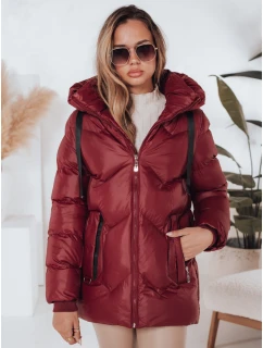 Dámska zimná bunda SALVONA červená prešívaná FashionStreet TY5005