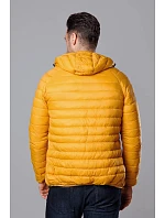Pánská prošívaná bunda v barvě s kapucí model 18345094 - J.STYLE Pánská prošívaná bunda v barvě s kapucí model 18345094 - J.STYLE