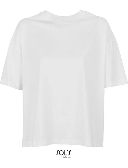 SOL'S Boxy Women Dámske tričko oversize 25.3807 biele
