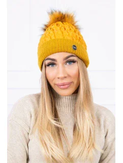Čepice model 18743584 hořčice - K-Fashion